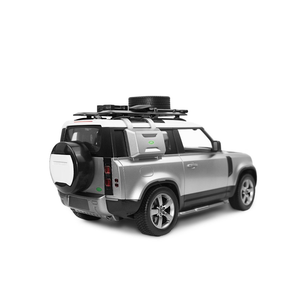 Land Rover Defender 90, 1:12, 4WD, 2,4 GHz, LED, 100% RTR, stříbrná metalíza