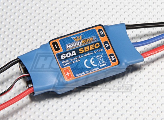 Regulátor HobbyKing 60A ESC 4A UBEC